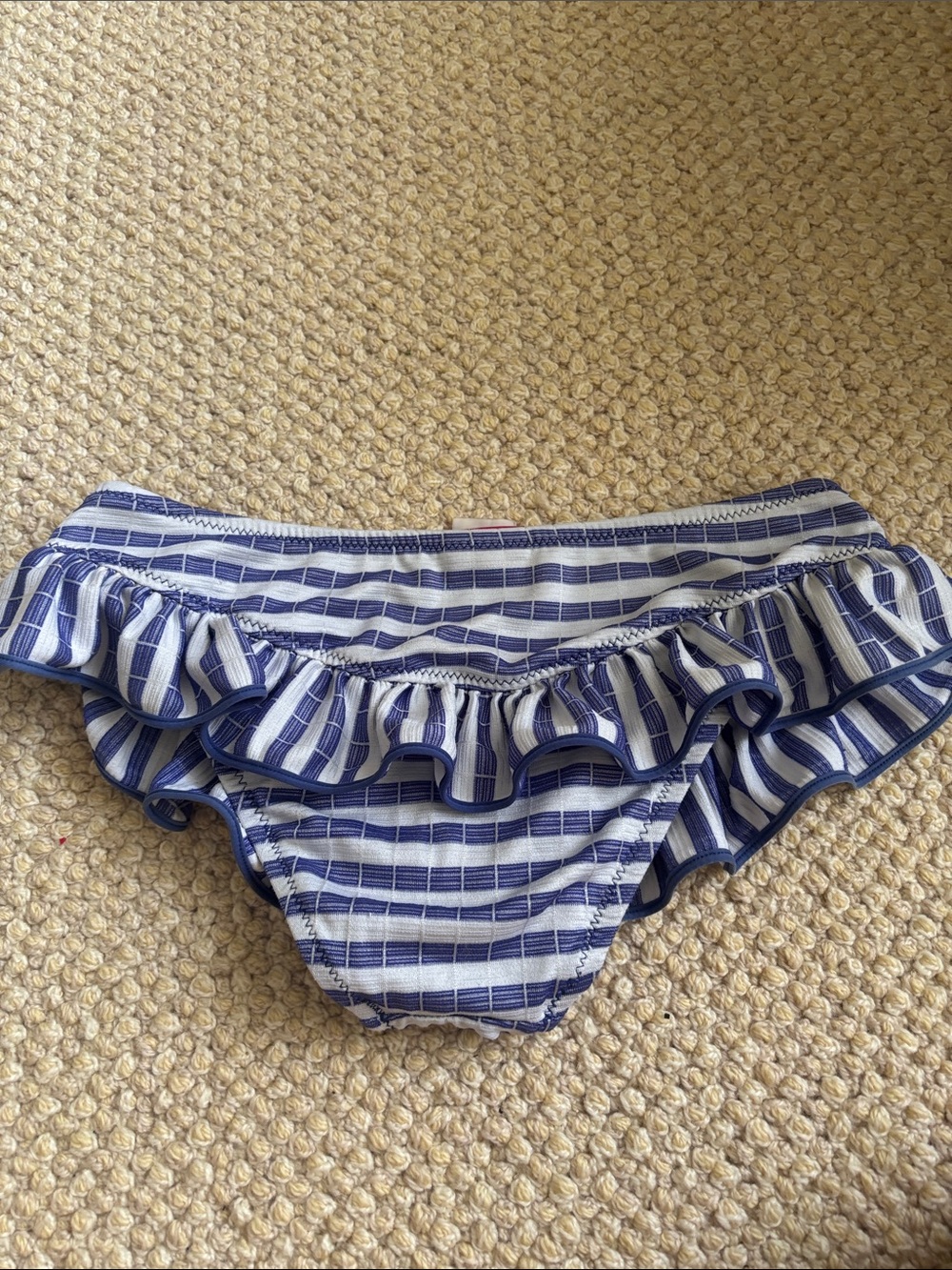 Betsey Johnson Blue White Striped Bikini Set - Picture 5 of 9